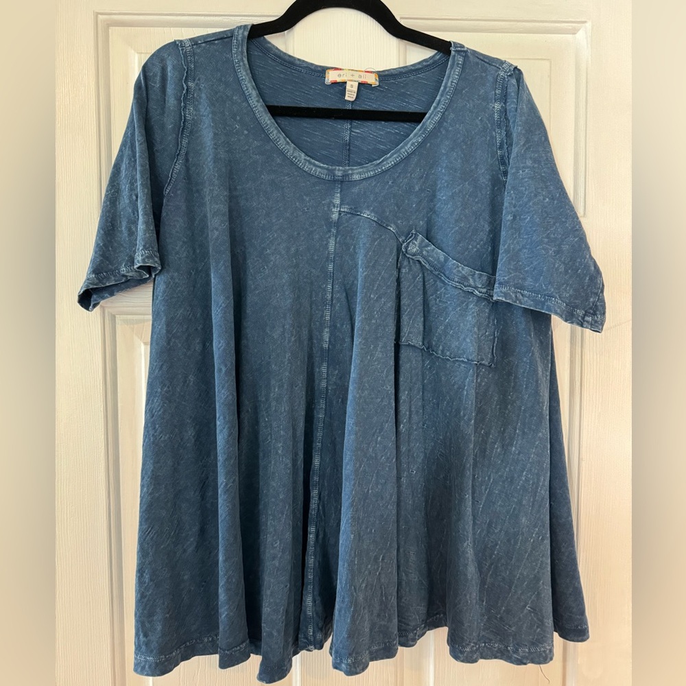 Anthropologie Flowy Short Sleeve Top